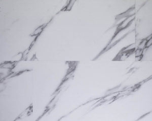 ITEM MED 02643 Aquarius SPC Tile . Color Marble White. Size 24.x12x5.5mm. 20 mil wearlayer. 22.07 sq.ft .per carton
